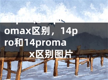 14pro和14promax区别，14pro和14promax区别图片