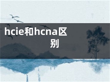 hcie和hcna区别