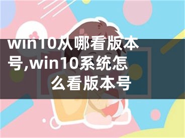 win10从哪看版本号,win10系统怎么看版本号