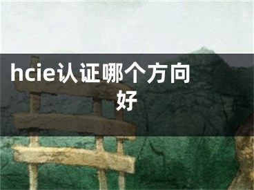 hcie认证哪个方向好