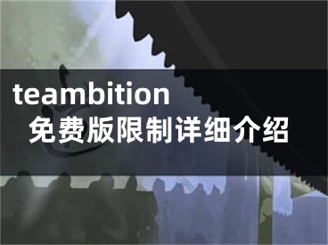 teambition免费版限制详细介绍