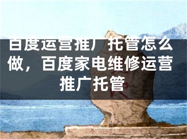 百度运营推广托管怎么做，百度家电维修运营推广托管