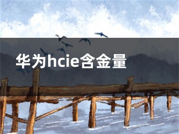 华为hcie含金量