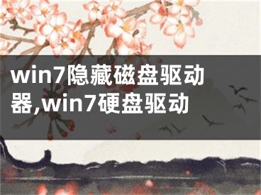 win7隐藏磁盘驱动器,win7硬盘驱动