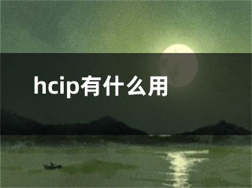 hcip有什么用