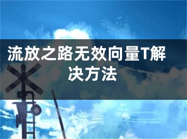 流放之路无效向量T解决方法