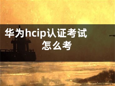 华为hcip认证考试怎么考