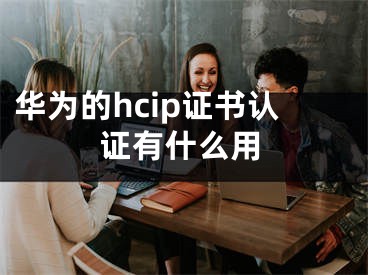 华为的hcip证书认证有什么用