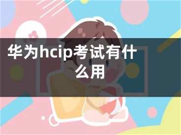 华为hcip考试有什么用