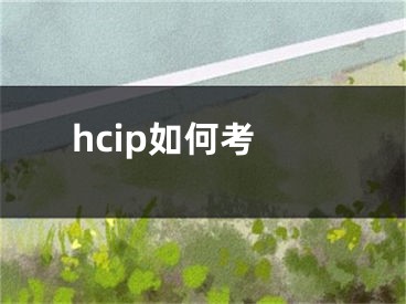 hcip如何考