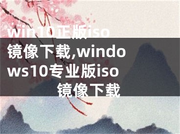 win10正版iso镜像下载,windows10专业版iso镜像下载