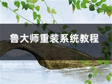 鲁大师重装系统教程