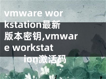 vmware workstation最新版本密钥,vmware workstation激活码