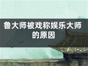 鲁大师被戏称娱乐大师的原因