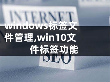 windows标签文件管理,win10文件标签功能