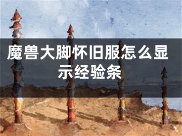 魔兽大脚怀旧服怎么显示经验条