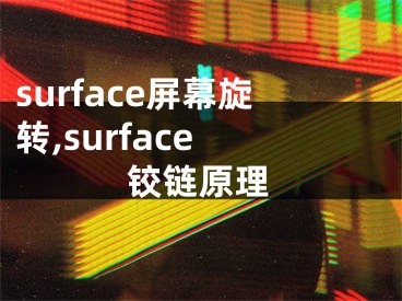 surface屏幕旋转,surface 铰链原理