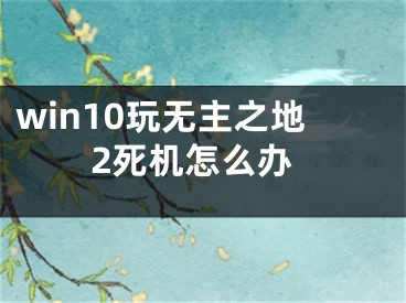 win10玩无主之地2死机怎么办