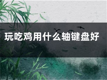 玩吃鸡用什么轴键盘好