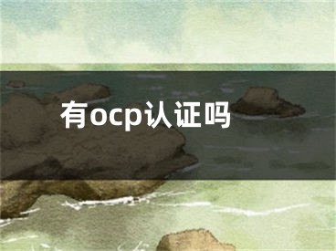 有ocp认证吗