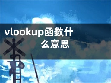 vlookup函数什么意思