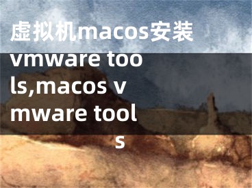 虚拟机macos安装vmware tools,macos vmware tools 