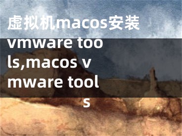 虚拟机macos安装vmware tools,macos vmware tools