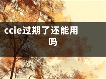 ccie过期了还能用吗