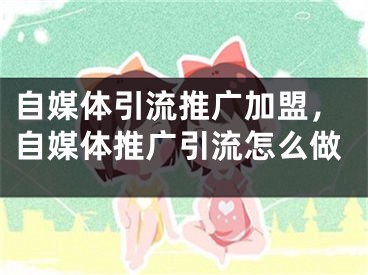 自媒体引流推广加盟，自媒体推广引流怎么做