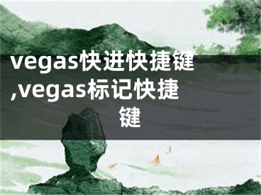 vegas快进快捷键,vegas标记快捷键 