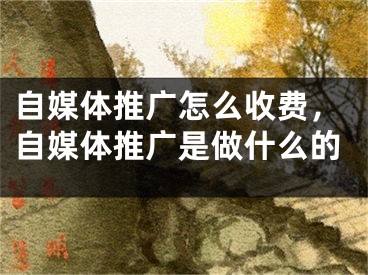 自媒体推广怎么收费，自媒体推广是做什么的