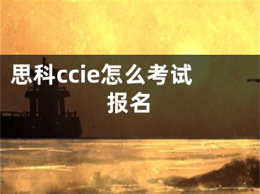 思科ccie怎么考试报名