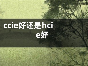 ccie好还是hcie好