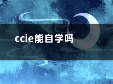 ccie能自学吗