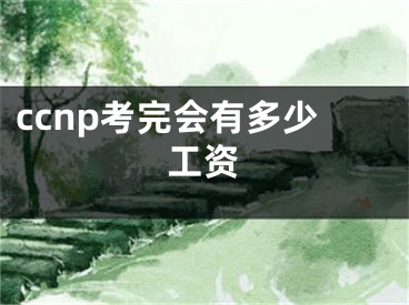 ccnp考完会有多少工资