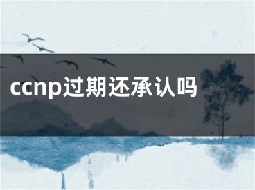 ccnp过期还承认吗