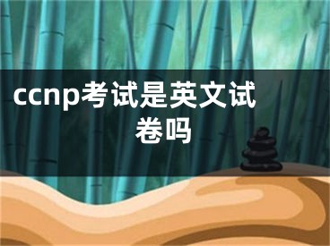 ccnp考试是英文试卷吗