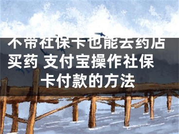 不带社保卡也能去药店买药 支付宝操作社保卡付款的方法