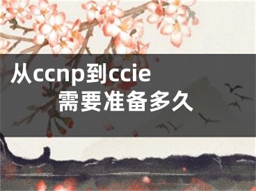 从ccnp到ccie需要准备多久