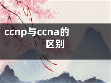 ccnp与ccna的区别