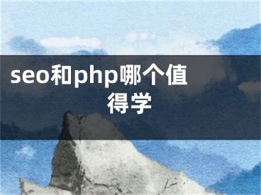 seo和php哪个值得学