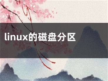 linux的磁盘分区