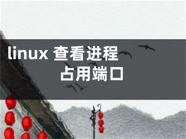 linux 查看进程占用端口