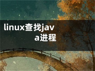 linux查找java进程