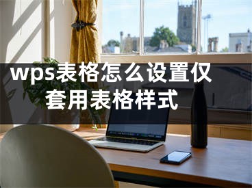 wps表格怎么设置仅套用表格样式 