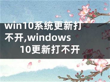 win10系统更新打不开,windows10更新打不开