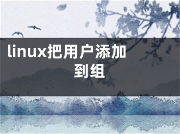 linux把用户添加到组