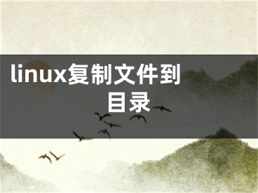 linux复制文件到目录