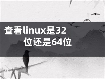 查看linux是32位还是64位