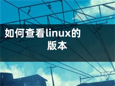 如何查看linux的版本